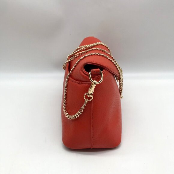 I.N.C. International Concepts Orange Avahh Sculpted Clutch Bag - Picture 4 of 11